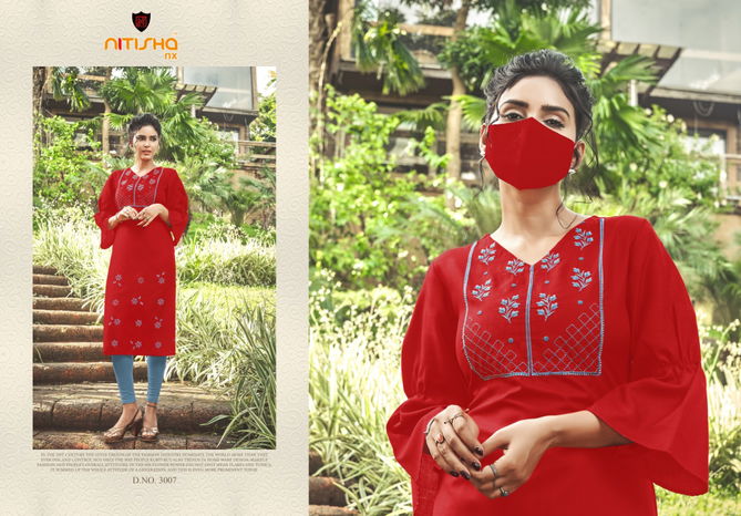 Nitisha Chingari 3 Heavy Soft Cotton Designer Kurti Collection at Wholesale Price